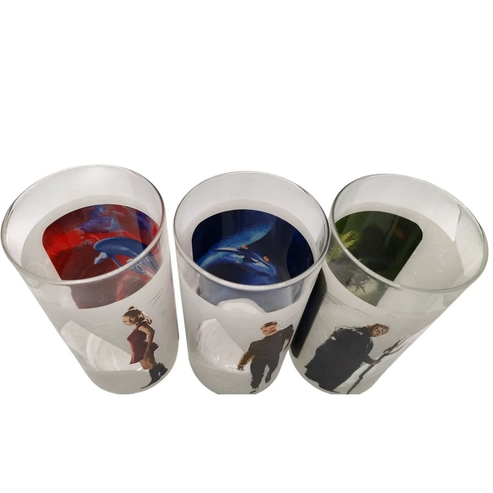 Star Trek Glasses Cups Collectors Set Burger King Exclusive‎ 2009 Three Set SEE